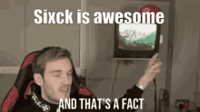 Sixck Is Awesome Pewdiepie GIF - Sixck Is Awesome Pewdiepie Youtuber GIFs