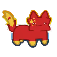 a drawing of a cat with the word chicken on the bottom right corner