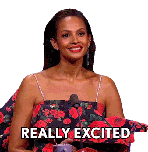 Really Excited Alesha Dixon Sticker - Really Excited Alesha Dixon Bgt Stickers