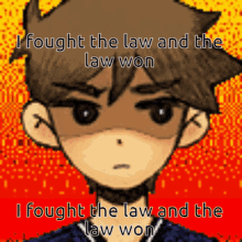 I Fought The Law And The Law Won Lyric Posting GIF - I Fought The Law And The Law Won Lyric Posting Omori GIFs