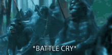 Battle Cry GIF - War For The Planet Of The Apes Battle Cry Fight GIFs