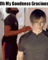 Oh My Goodness Gracious Leon Kennedy Oh My Goodness Gracious GIF - Oh My Goodness Gracious Leon Kennedy Oh My Goodness Gracious Leon Kennedy GIFs