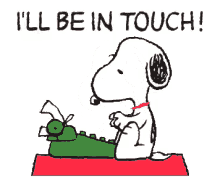 Snoopy Ill Be In Touch GIF - Snoopy Ill Be In Touch Communicate GIFs