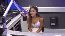 Pop GIF - Ariana Grande Radio Interview GIFs