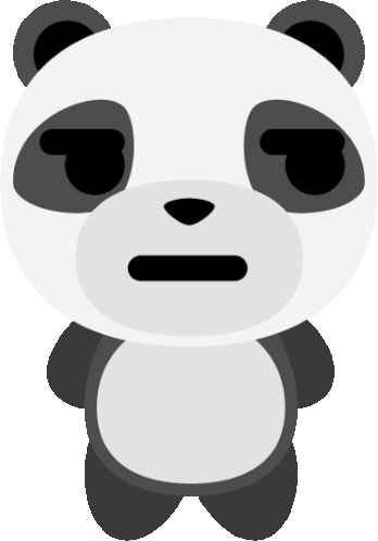 No Expression Panda Sticker - No Expression Panda Stickers