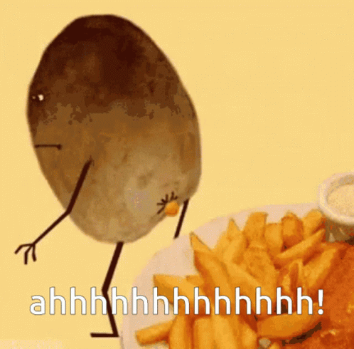 Funny Potty GIF - Funny Potty Potato - Discover & Share GIFs