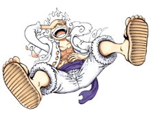 Laughing Luffy Gear 5 GIF