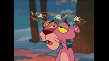 Pink Panther Dizzy GIF - Pink Panther Dizzy Seeing Stars GIFs