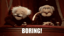 Muppets Statler And Waldorf GIF - Muppets Statler And Waldorf Boring GIFs