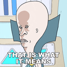 That Is What It Means Butt-head GIF - That Is What It Means Butt-head Mike Judges Beavis And Butt-head GIFs