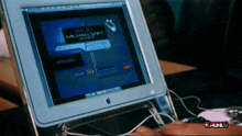 a person is using a computer with a screen that says michaelsoft on it