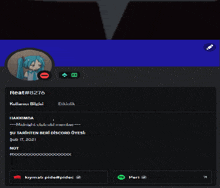 a screenshot of a person 's profile with the username reat # 8376