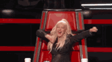 Youhou GIF - The Voice Christina Aguilera Happy GIFs