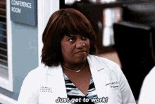 Greys Anatomy Miranda Bailey GIF - Greys Anatomy Miranda Bailey Just Get To Work GIFs