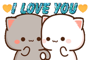 Love You Peach And Goma Love Sticker - Love You Peach And Goma Love Aww Cute Stickers