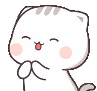 Chibi Cat White Cat Sticker - Chibi Cat White Cat Mochi Cat Stickers
