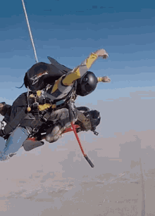 Parachuting Nigel Sylvester GIF - Parachuting Nigel Sylvester Skydiving GIFs