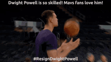 Dwight Powell Mavs Fans Love GIF - Dwight Powell Mavs Fans Love Resign Dwight Powell GIFs