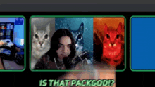 a screenshot of a video with the words is that packgod