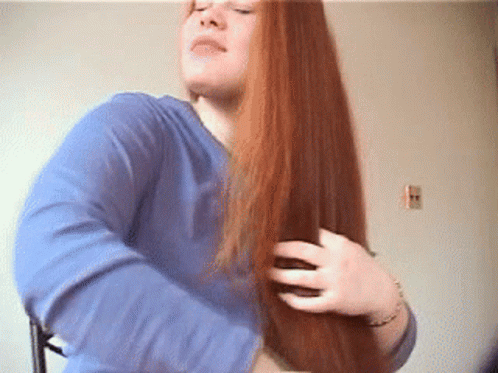 Long Hair Hair Brush GIF - Long Hair Hair Brush Redhead - Discover & Share  GIFs
