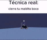 a picture of a person with the words tecnica real