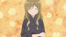 a cartoon of a girl with long blonde hair