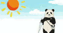 Walking Panda GIF - Walking Panda Sunny Day GIFs