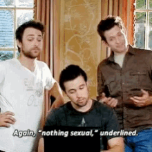 Its Always Sunny Nothing Sexual GIF - Its Always Sunny Nothing Sexual Dating Profile GIFs
