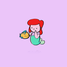 Cute Fish Little Mermaid GIF - Cute Fish Little Mermaid GIFs