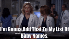 Greys Anatomy Arizona Robbins GIF - Greys Anatomy Arizona Robbins Baby Names GIFs
