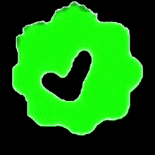 green check mark with black background