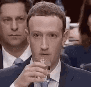 Nope Mark Zuckerberg GIF - Nope Mark Zuckerberg Sips Water GIFs