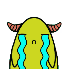 monster cute monster cry sad oh no