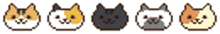 cat pixel border