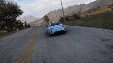 a blue car with a license plate that says california
