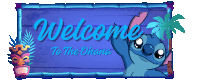 a sign that says welcome to the ohana with stitch