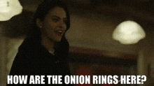 Riverdale Veronica Lodge GIF - Riverdale Veronica Lodge How Are The Onion Rings Here GIFs