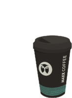 Maxx Coffee Steaming Sticker - Maxx Coffee Steaming Coffee Stickers
