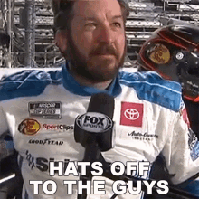 hats off to the guys martin truex jr nascar hats off i tip my hat