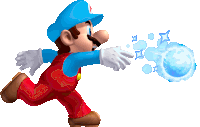 Ice Mario Mario Sticker