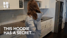 This Hoodie Has A Secret It Holds Your Booze Sip GIF - This Hoodie Has A Secret It Holds Your Booze Sip Jacket GIFs