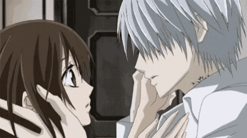 Anime Kiss Familar Of Zero GIF - Anime Kiss Anime Kiss - Discover & Share  GIFs