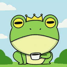 Good Morning Gm Frog GIF