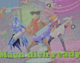 a video game screen with the words mach dich ready on it