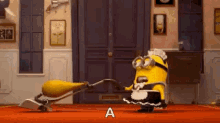 Cleaning Minion GIF