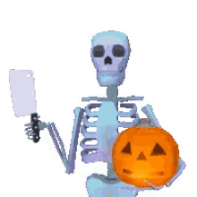 Halloween Skeleton GIF - Halloween Skeleton Pumpkin GIFs