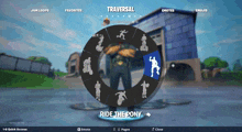 a screenshot of a video game that says traversal on it