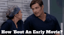 Greys Anatomy Atticus Lincoln GIF - Greys Anatomy Atticus Lincoln How Bout An Early Movie GIFs