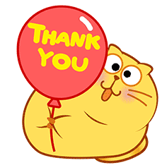 Cat Thank You Sticker - Cat Thank You Fat Stickers