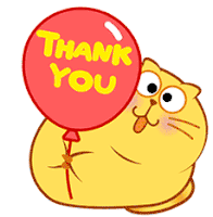 Cat Thank You Sticker - Cat Thank You Fat Stickers
